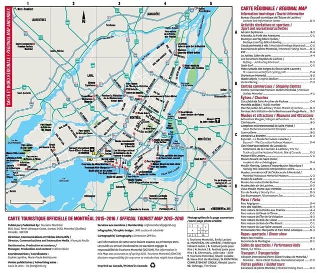 Карта дорог Монреаля